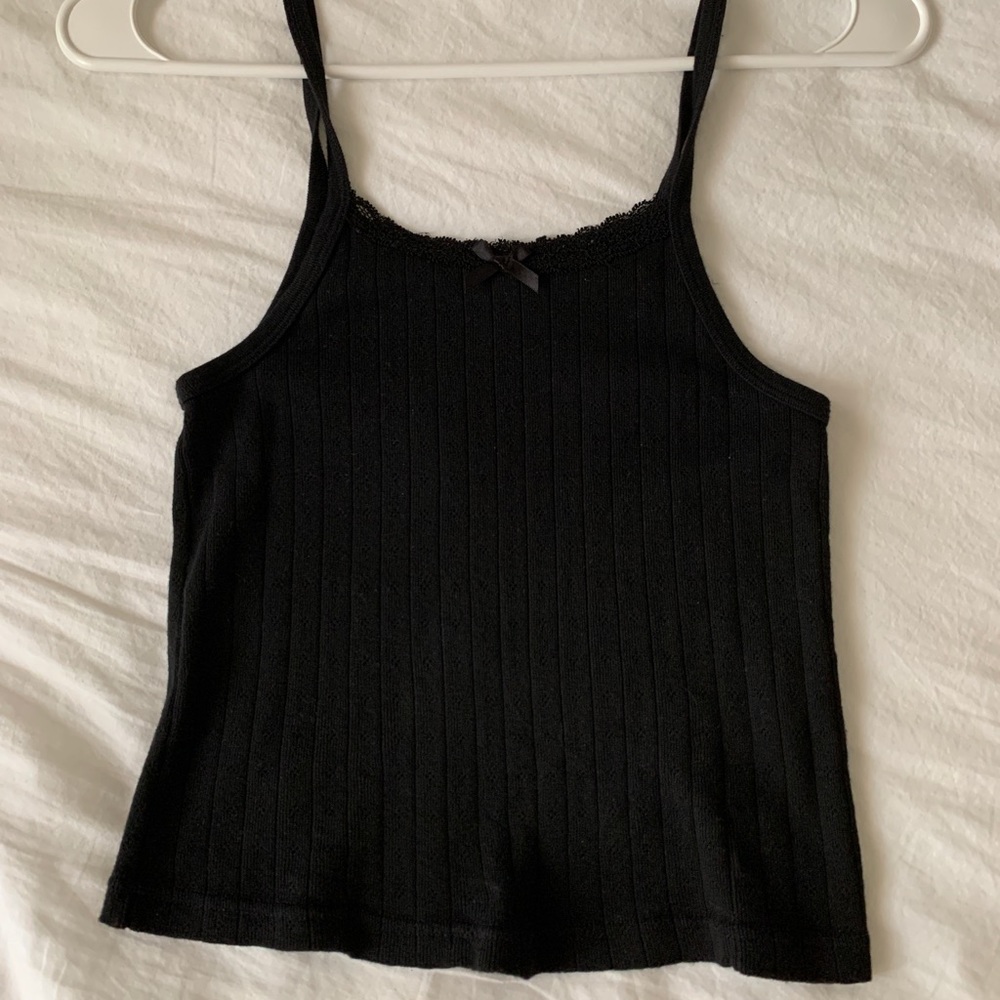 brandy melville bow tie tank top
